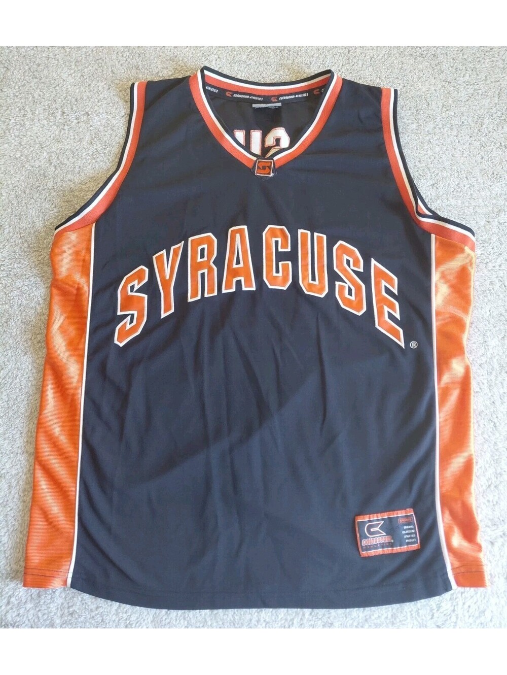Syracuse Orange Men Basketball Jersey Embroidered Colosseum NCAA #21 Mens XL
